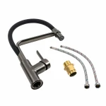 Кухонний змішувач VALESO BQ566 гнучкий PVD чорний