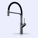 Кухонний змішувач VALESO BQ566 гнучкий PVD чорний