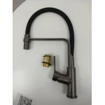 Кухонний змішувач VALESO BQ566 гнучкий PVD чорний