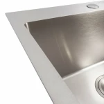 Кухонна мийка 50*45 нержавійка VALESO Handmade (сифон круглий, 3,0/0,8)