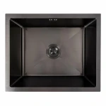 Кухонна мийка PVD чорна СМ 54*44 VALESO Handmade (монтаж під стільницю)
