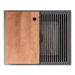 Кухонна мийка PVD чорна СМ 54*44 VALESO Handmade (монтаж під стільницю)