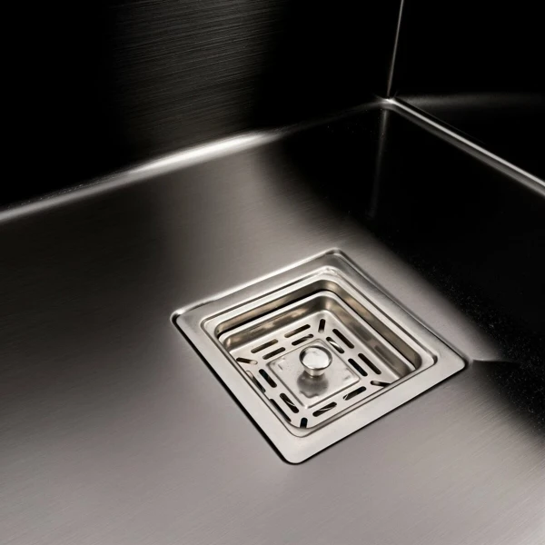 CM 78*50C R Мийка PVD чорна Valeso Handmade з поглибленою полицею (3.0/0.8)