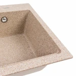 Кухонна мийка гранітна матова 7545 NIKA VALESO Карамель