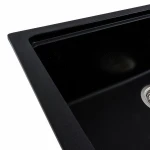 Кухонна мийка гранітна матова 7545 NIKA VALESO Чорний металік