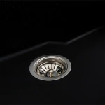 Кухонна мийка гранітна матова 7545 NIKA VALESO Чорний металік