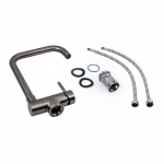 Змішувач складний чорний Valeso (PVD чорний)