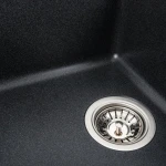 Гранітна мийка для кухні VALESO 6243 LIANA матовий Карбон