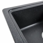 Гранітна мийка для кухні VALESO 6243 LIANA матовий Карбон