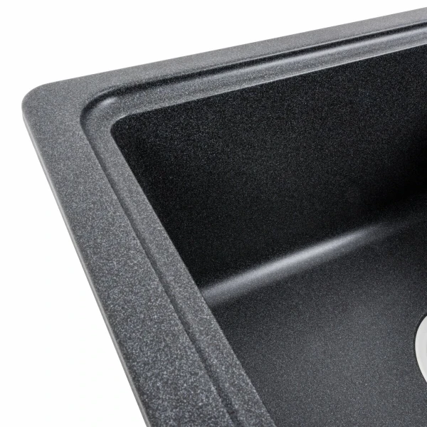 Гранітна мийка для кухні VALESO 6243 LIANA матовий Карбон