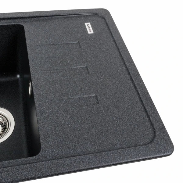 Гранітна мийка для кухні VALESO 6243 LIANA матовий Карбон