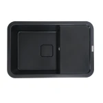 Гранітна мийка для кухні VALESO 7850 CUBE матова Чорна