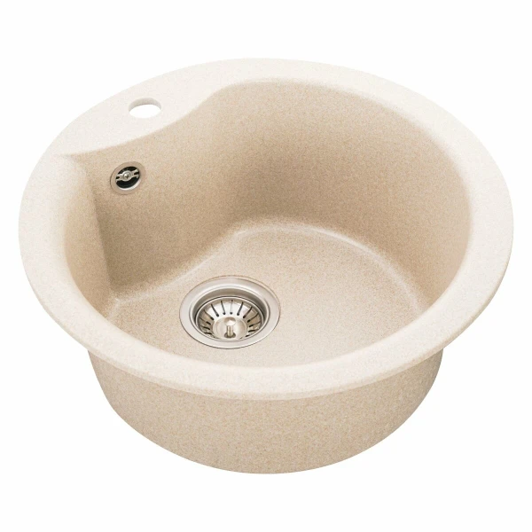 Гранітна мийка для кухні VALESO 480 TURAS матова Сафарі