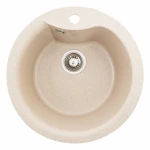 Гранітна мийка для кухні VALESO 480 TURAS матова Сафарі