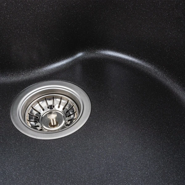 Гранітна мийка для кухні VALESO 480 TURAS матовий Моріон