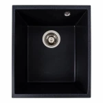 Гранітна мийка для кухні VALESO 3744 ROXY матова Карбон