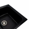 Гранітна мийка для кухні Equatoria матовий VALESO 7950 Чорний металік