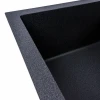 Гранітна мийка для кухні матовий Карбон VALESO 7843 SOLID