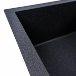 Гранітна мийка для кухні VALESO 7843 SOLID матовий Карбон