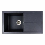 Гранітна мийка для кухні VALESO 7843 SOLID матовий Карбон