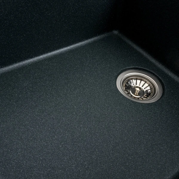 Гранітна мийка для кухні VALESO 7850 ROMA матова (антрацит)