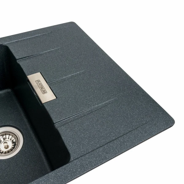 Гранітна мийка для кухні VALESO 7850 ROMA матова (антрацит)