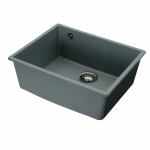Гранітна мийка для кухні VALESO 5444 OASIS матова Сірий металік