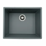 Гранітна мийка для кухні VALESO 5444 OASIS матова Сірий металік