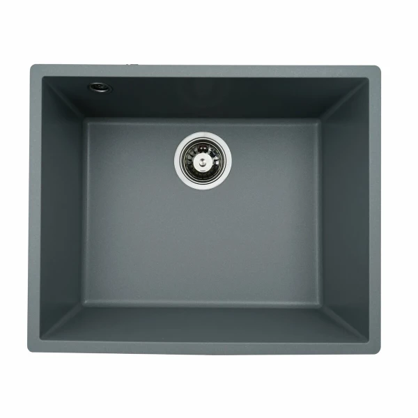 Гранітна мийка для кухні VALESO 5444 OASIS матова Сірий металік