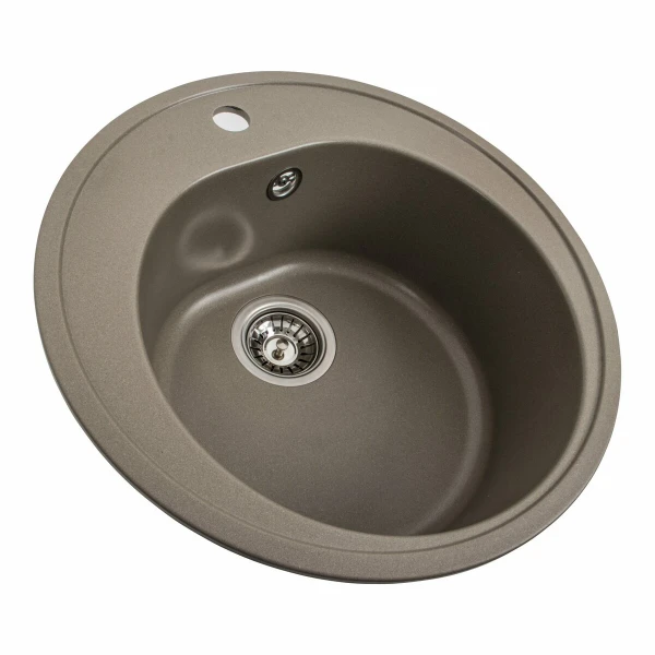 Гранітна мийка для кухні VALESO 510 LUNA матова Титан