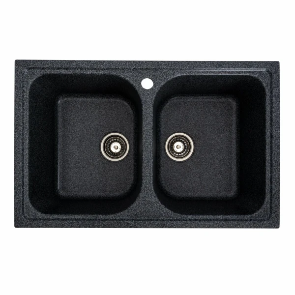 Гранітна мийка для кухні VALESO 7950 Equatoria матовий Графіт