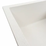 Кухонна мийка гранітна матова 7050 CASCADA VALESO біла в крапку