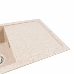 Гранітна мийка для кухні VALESO 7843 SOLID матова Карамель
