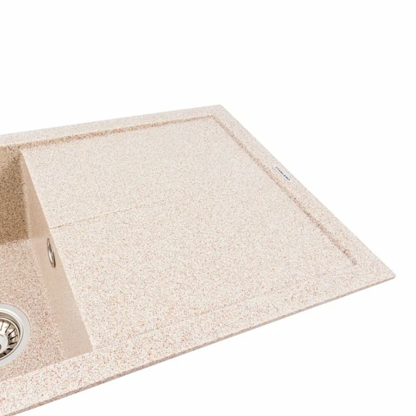 Гранітна мийка для кухні VALESO 7843 SOLID матова Карамель