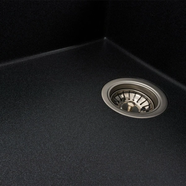 Гранітна мийка для кухні VALESO 8650 DIAMOND матовий Карбон
