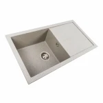 Гранітна мийка для кухні VALESO 7843 SOLID матовий Сірий