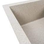 Гранітна мийка для кухні VALESO 7843 SOLID матовий Сірий