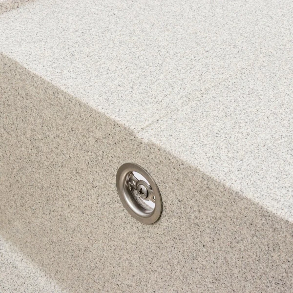 Гранітна мийка для кухні VALESO 7843 SOLID матовий Сірий