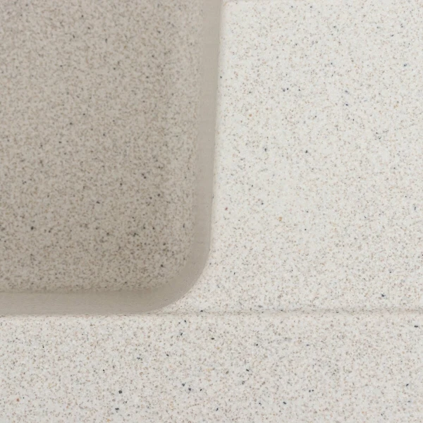 Гранітна мийка для кухні VALESO 6250 ZIRKONE матова Біла в крапку