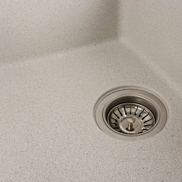 Гранітна мийка для кухні VALESO 6250 ZIRKONE матова Біла в крапку