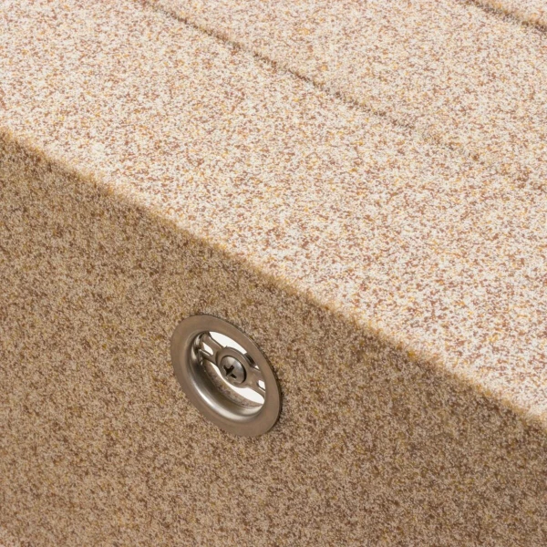 Кухонна мийка гранітна матова 7050 CASCADA VALESO Карамель