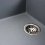 Кухонна мийка гранітна матова 7050 CASCADA VALESO Сірий металік