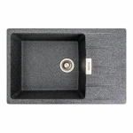 Гранітна мийка для кухні VALESO 7850 ROMA матова (графіт)