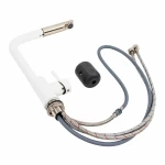 Кухонний змішувач з висувною лійкою VALESO Q411B Білосніжний