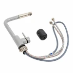 Кухонний змішувач з висувною лійкою VALESO Q411B Сірий металік