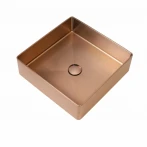 Умивальник Platinum Handmade мідний 400x400 мм PLATINUM PVD