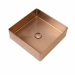 Умивальник Platinum Handmade мідний 400x400 мм PLATINUM PVD