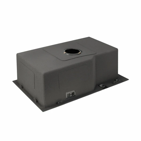 Кухонна мийка Platinum Handmade PVD 650х430х220 чорна (товщина 3,0/1,5 + дозатор в комплекті)