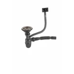 Євросифон одинарний для мийок з нержавіючої сталі