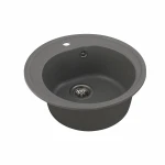 Гранітна мийка для кухні Platinum 510 LUNA матова Сірий мусон